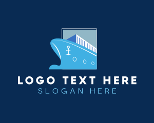 Nautical Cargo Import Shipping logo