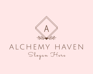 Simple Branch Ornament logo design