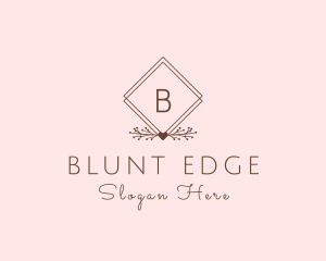 Simple Branch Ornament logo design