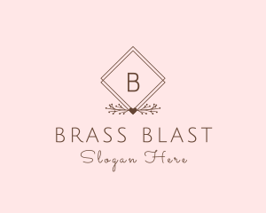 Simple Branch Ornament logo design