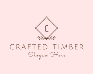 Simple Branch Ornament logo design