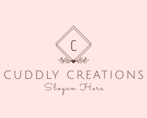 Simple Branch Ornament logo design