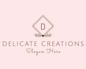 Simple Branch Ornament logo design