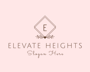 Simple Branch Ornament logo design