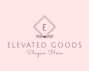 Simple Branch Ornament logo design