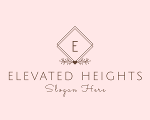 Simple Branch Ornament logo design