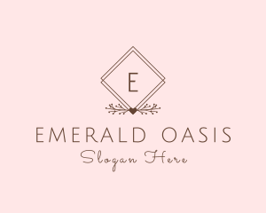 Simple Branch Ornament logo design