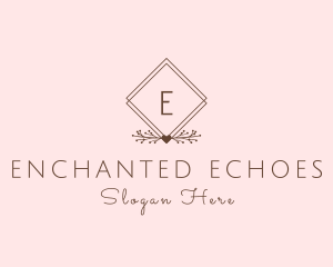 Simple Branch Ornament logo design