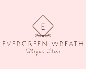 Simple Branch Ornament logo design