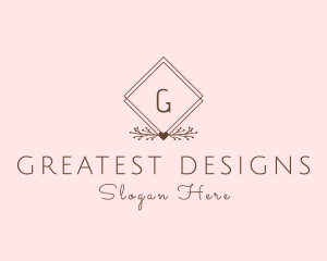 Simple Branch Ornament logo design