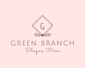 Simple Branch Ornament logo