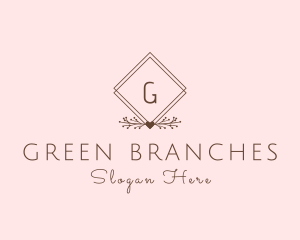 Simple Branch Ornament logo