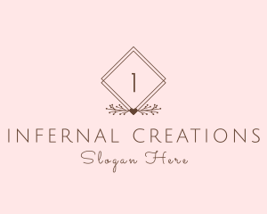 Simple Branch Ornament logo design