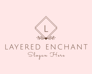 Simple Branch Ornament logo design