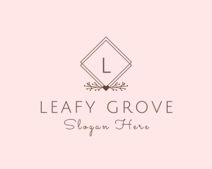 Simple Branch Ornament logo design