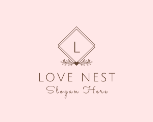 Simple Branch Ornament logo design