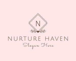 Simple Branch Ornament logo design