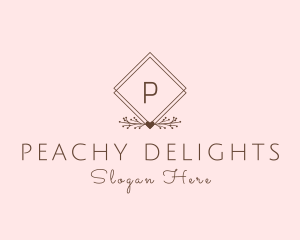 Simple Branch Ornament logo design