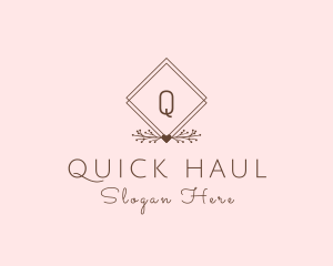 Simple Branch Ornament logo design