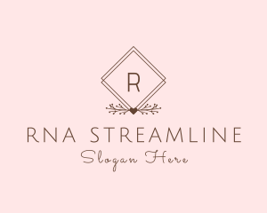 Simple Branch Ornament logo design