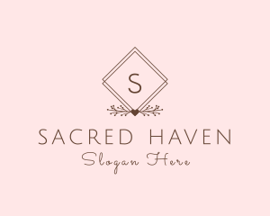 Simple Branch Ornament logo design