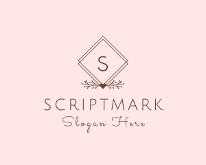 Simple Branch Ornament logo design