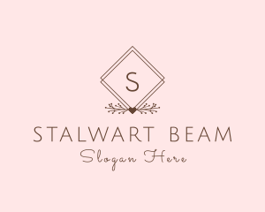 Simple Branch Ornament logo design