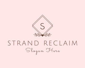 Simple Branch Ornament logo design