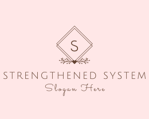 Simple Branch Ornament logo design