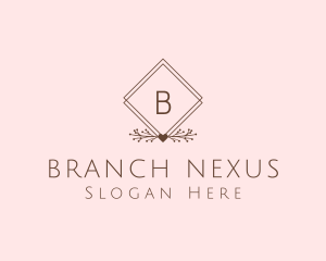 Simple Branch Ornament logo