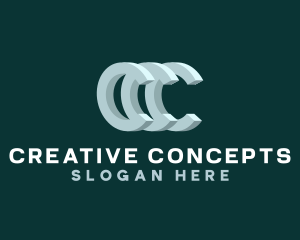 Creative Advertising Letter C logo design