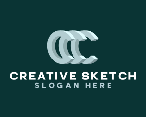 Creative Advertising Letter C logo design