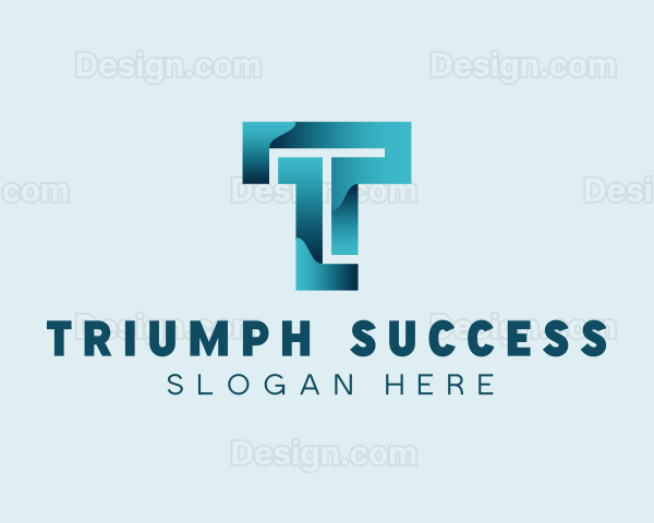 Digital Programming Letter T Logo