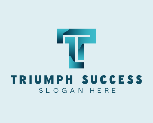 Digital Programming Letter T logo design