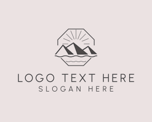 Outdoor Mountain Trekking Logo