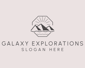 Outdoor Mountain Trekking logo design