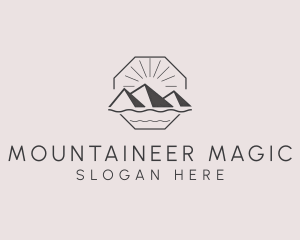 Outdoor Mountain Trekking logo design