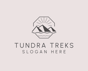 Outdoor Mountain Trekking logo design