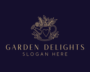 Grass Plant Gardening logo design