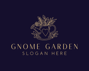 Grass Plant Gardening logo design