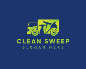 Housekeeping Truck Cleaning logo design