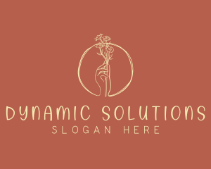 Nature Florist Hand  logo design