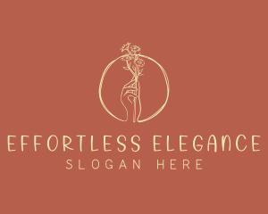 Nature Florist Hand  logo design