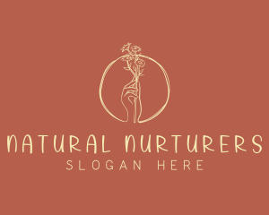 Nature Florist Hand  logo design