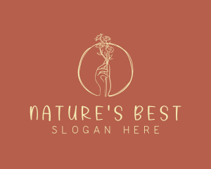 Nature Florist Hand  logo design