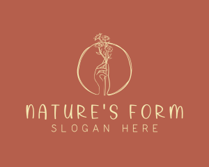 Nature Florist Hand  logo design