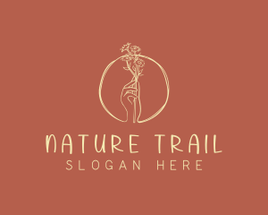 Nature Florist Hand  logo design