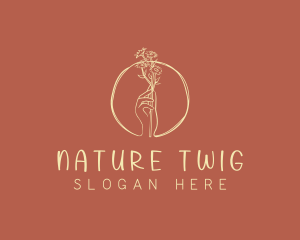 Nature Florist Hand  logo design