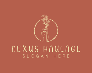 Nature Florist Hand  logo design