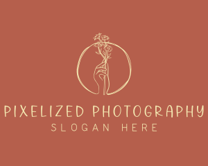 Nature Florist Hand  logo design